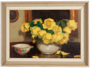 Alfons Karpiński (1875 Rozwadów - 1961 Kraków), Żółte róże
