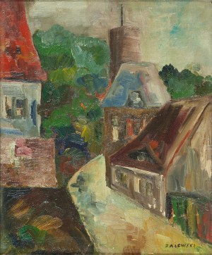 Stanisław Zalewski (1896 Perespa k. Włodawy - 1958 Warszawa), Widok na wieżę w Lublinie