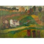 Ludwik Jach (1892 -1952), Pejzaż z ulami, 1961 r.