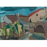 Fryderyk Antoni Hayder (1905 Przemyśl - 1990 Gliwice), Pejzaż, 1971 r.