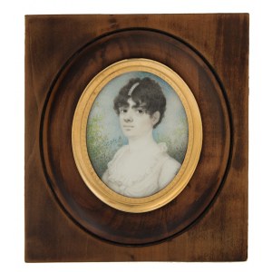 Miniatura - Portret damy w stylu empire, pocz. XIX w.