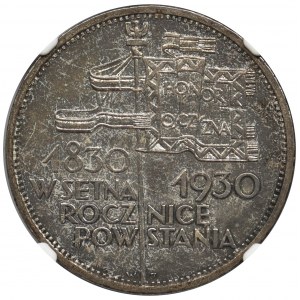 Sztandar, 5 złotych 1930 - NGC MS62