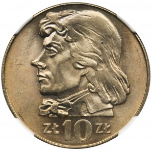 Kościuszko 10 złotych 1969 - NGC MS67