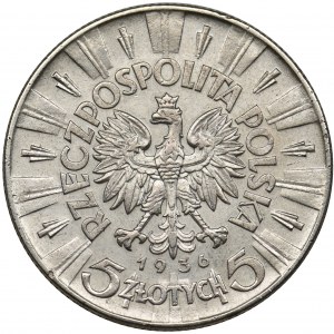 Piłsudski, 5 złotych 1936