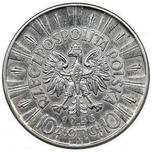 Piłsudski, 10 złotych 1938