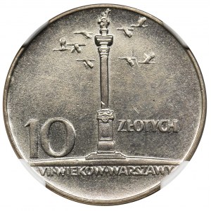 Mała Kolumna 10 złotych 1966 - NGC UNC