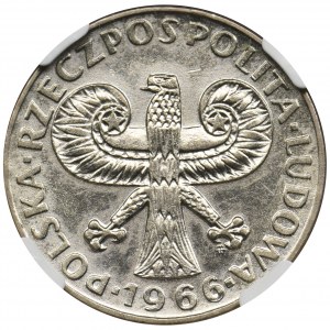 Mała Kolumna 10 złotych 1966 - NGC UNC
