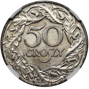 50 groszy 1938 - NGC UNC- niklowane