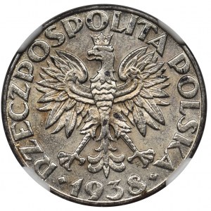 50 groszy 1938 - NGC UNC- niklowane