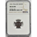 1 grosz 1931 - NGC MS66 BN