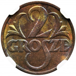 2 grosze 1934 - NGC MS66 BN