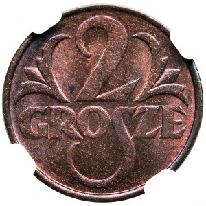 2 grosze 1936 - NGC MS65 RB