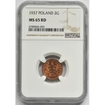 2 grosze 1937 - NGC MS65 RD