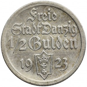 Wolne Miasto Gdańsk, 1/2 guldena 1923