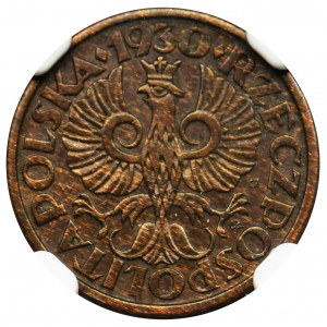 1 grosz 1930 - NGC MS64 BN