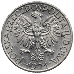 5 złotych 1971 Rybak - rzadszy rocznik