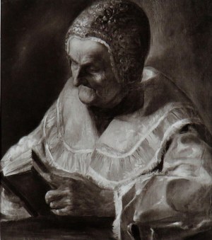 Maurycy Gottlieb (1856-1879), Staruszka w czepcu