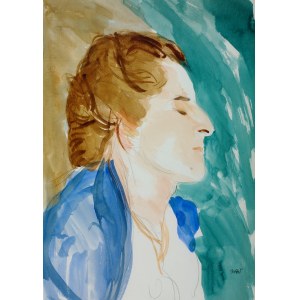 Wojciech Weiss (1875 - 1950), Portret Haneczki - córki artysty