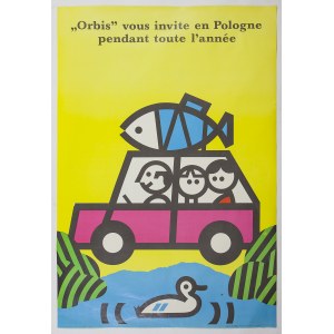 Plakat - „Orbis” vous invite en Pologne pendant toute l’année - Bogusław LUSTYK (ur. 1940) - projektant