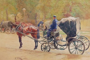 Czesław TAŃSKI (1863-1942), Dorożki, 1903