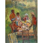 Charles Garabed ATAMIAN (1872-1947), Śniadanie w ogrodzie