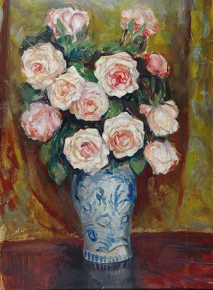 Stefan FILIPKIEWICZ (1879-1944), Róże w wazonie