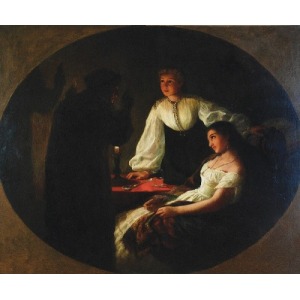 Henryk SIEMIRADZKI (1843-1902), Svatojánská noc - Věštec, 1867