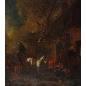 Malarz nieokreślony (XVIII w.), Scena przed chatą