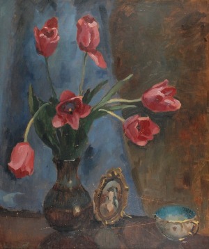 Mieczysław ORACKI-SERWIN (1912-1977), Martwa natura z kwiatami, 1940