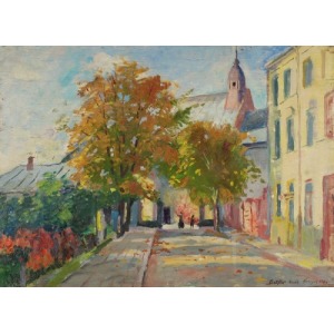 Painter unspecified (20th century), Motif from Krosno, 1940
