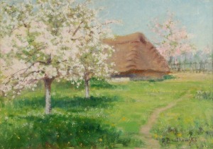 Roman BRATKOWSKI (1869-1954), Kwitnące jabłonie