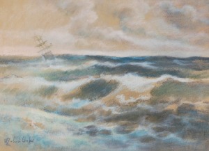 Wacław ŻABOKLICKI (1879-1959), Na wzburzonym morzu