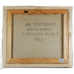 Jan SZANCENBACH (1928-1998), Martwa natura z krakowską chustą III, 1993