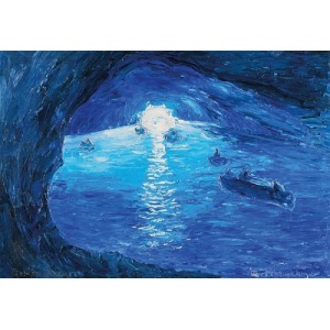 Agnieszka PRAXMAYER (ur. 1964), Capri - Grotta Azzurra