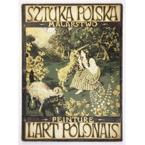 MEHOFFER Józef - Trójbarwna litografia okładkowa Sztuka polska. Malarstwo z 1903...