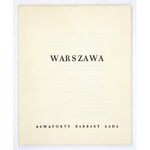 ŁADA Barbara - Warszawa. Akwaforty ... [Warszawa? 195-?]. 16d, s. [3], tabl. 10. oryg. teka skórzana...