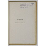 WOŹNICKI Kazimierz - Stendhal i jego książka o miłości. (Z akwafortą oryginalną Maryi Czajkowskiej). Paryż 1908. Nakł...