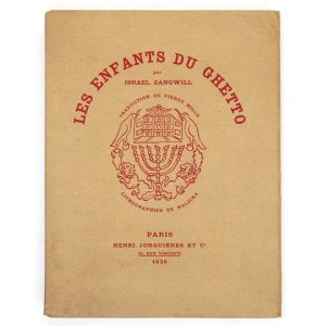ZANGWILL Israel - Les enfants du ghetto. Traduction de Pierre Mille. Lithographies de [Alicja] Halicka. Paris 1925. H...