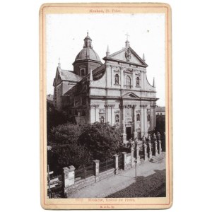 [Kościół św. Piotra i Pawła]. [nie przed 1895, nie po 1898/pocz. XX w.]. Fotografia form. 14,7x9,6 cm