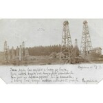 [NAFTA - Borysław, Dąbrowa - szyby naftowe - fotografie widokowe]. [1926, 1899]. Zestaw 2 fotografii form. 9x14 cm...