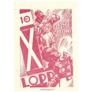 X [TYDZIEŃ Lotniczy] LOPP. 10 gr[oszy]. [Warszawa 1933]. Druk. Pionier