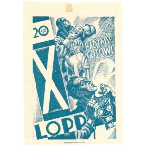 X [TYDZIEŃ Lotniczy] LOPP. 20 gr[oszy]. [Warszawa 1933]. Druk. Pionier