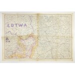[POLSKA]. Wielka mapa Rzeczpospolitej [!] Polskiej. Cztery barwne mapy (dwie form. 52,5x79,5, dwie form. 109x79,5 cm)...