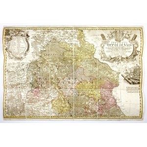 [ŚLĄSK]. Principatvs Silesiae Oppoliensis exactissima Tabula geographica, sistens Circvlos Oppoliensem Ober...