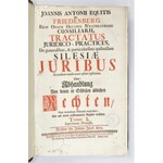 FRIEDENBERG Johann Anton von - Tractatus Juridico-Practicus, De generalibus, ...