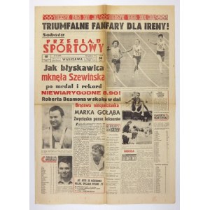 PRZEGLĄD Sportowy. Warszawa, Nr 132 (5036): 19 X 1968. s. 3, [1]