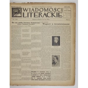 WIADOMOŚCI Literackie. Warszawa. Red. M. Grydzewski, R. 6: 1929