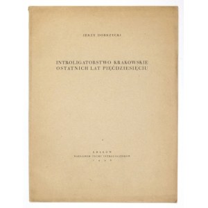 DOBRZYCKI Jerzy - Introligatorstwo krakowskie ostatnich lat pięćdziesięciu. Kraków 1926. Cech Introligatorów. 4, s. 19...