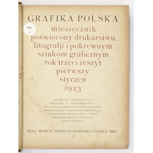 GRAFIKA Polska. Miesięcznik poświęcony drukarstwu, litografji i pokrewnym sztukom graficznym. Warszawa. 4. razem opr...