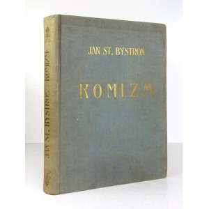 BYSTROŃ Jan St[anisław] - Komizm. Lwów-Warszawa 1939. Książnica-Atlas. 4, s. 540. opr. oryg. pł., futerał kart...